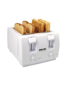 Better Chef 4 Slice Dual-Control Toaster in White