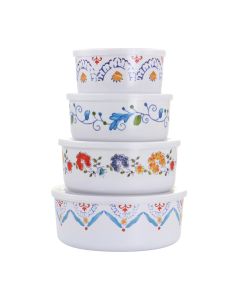 Gibson Home 8 Piece Anaya Round Nesting Food Storage Set