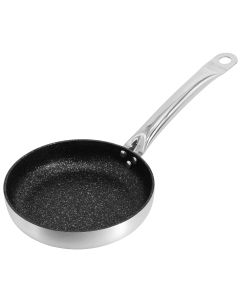 Korkmaz Gastro 11 Inch Proline Professional Series Tava and Frypan in Brushed Silver