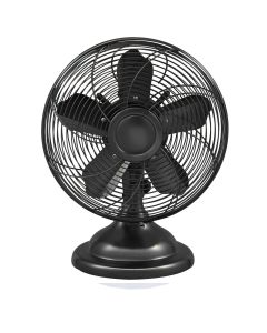 Optimus 12 Inch Retro Oscillating Table Fan with Oil Rubbed Bronze Finish
